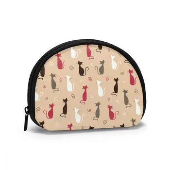 

2020 Man Women Smart Wallet Business Card Wallet Credit Business Mini Card Wallet Cute Cats Pattern