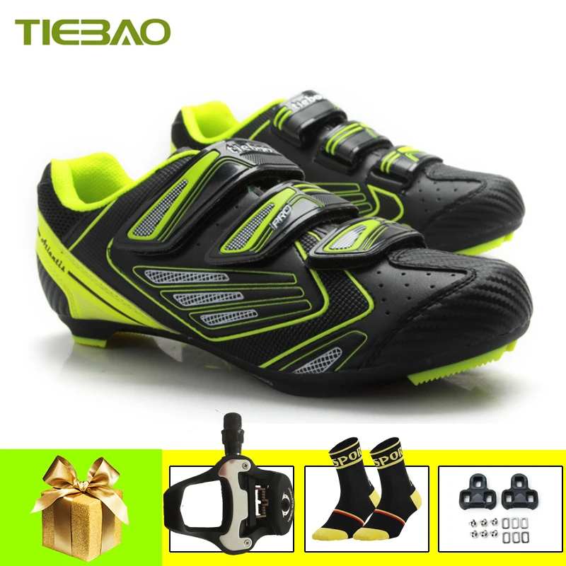 

Tiebao горный велосипед шоссейном велосипеде обувь велосипед SPD-SL педали Для мужчин Для женщин Для мужчин самофиксирующаяся Спортивная велоси...