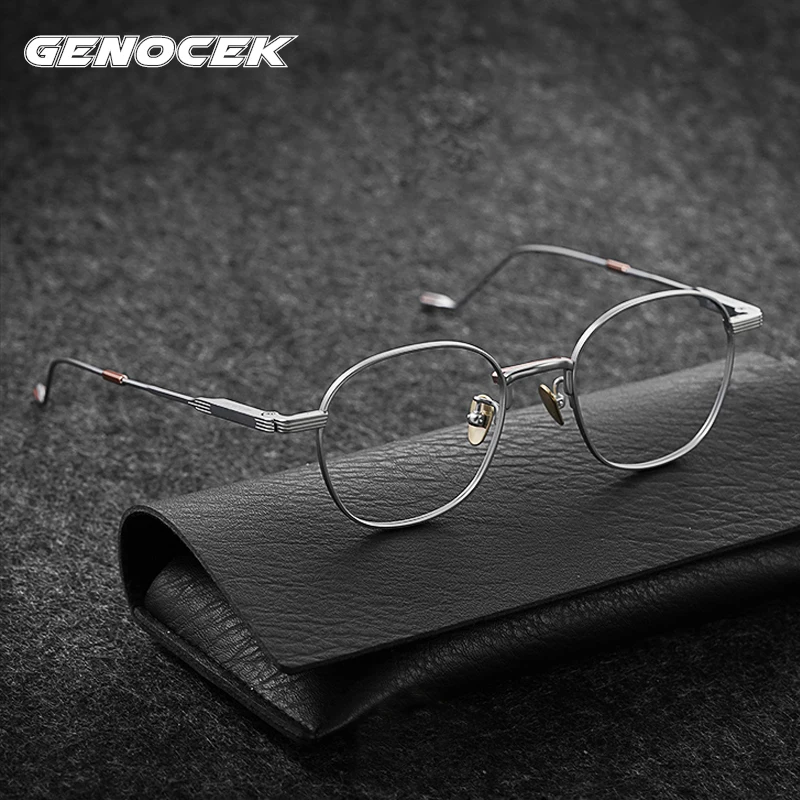 

2020 New Titanium Glasses Frame Men Women Vintage Korea Luxury Brand Myopia Prescription Optical Eyeglasses Frame Eyewear Tom21