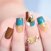 KADS 7*8cm Stamping Plate Fruit & Lips cartoon Pattern Stencil For Polish Nail Stamping Template Nail Decoration Tool 2