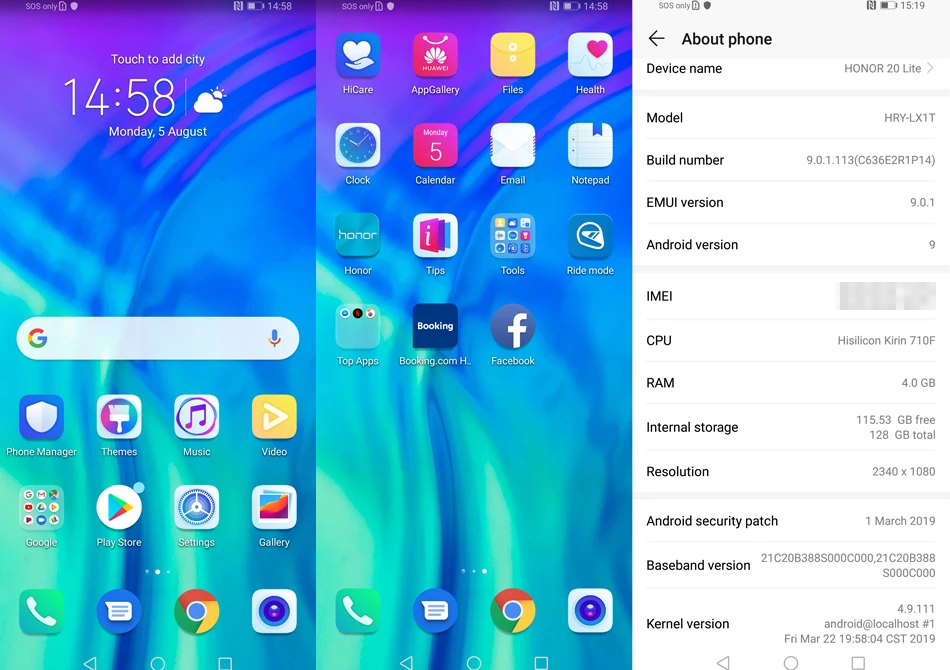 Global Version Honor 20 Lite 4GB 128GB Front 32MP Kirin 710 Octa Core Smartphone  (16)