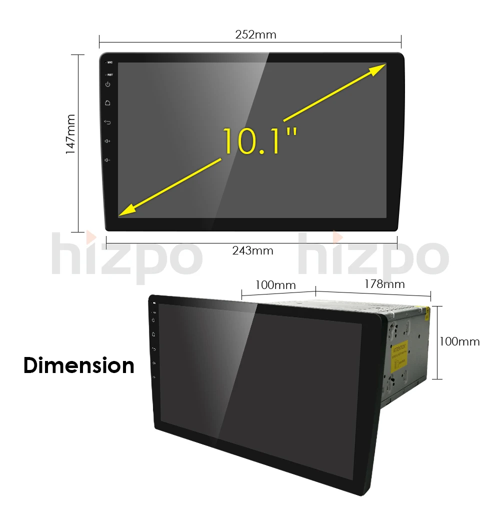 Cheap 10.1" 2GB+32GB Car Radio Stereo Auto GPS Navigation Universal Head Unit Single 2Din Android9.0 Quad Core 1024*600 SWC DVR RDS BT 3