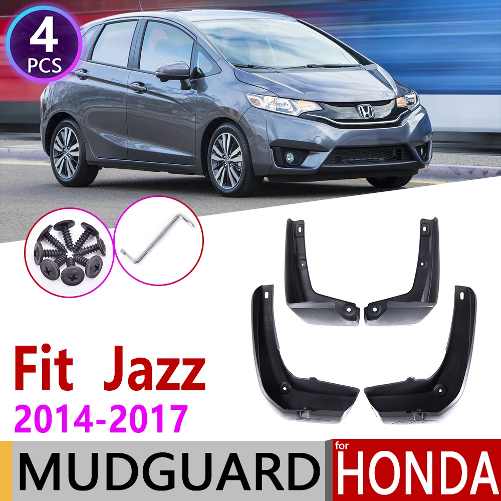 4 шт. брызговик автомобиля для Honda Fit Jazz GK 2014 ~ 2017 щитки Брызговики щитка аксессуары