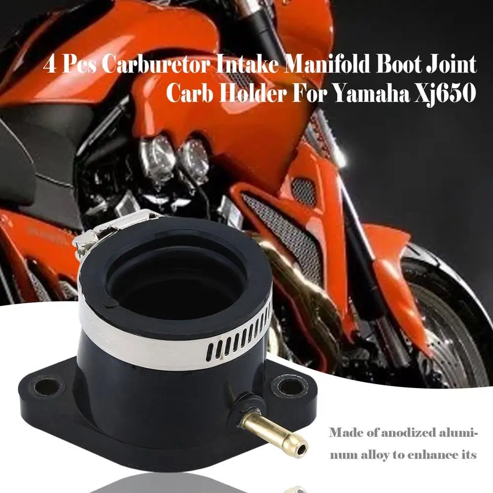 4 шт. КАРБЮРАТОР впускной коллектор Boot Joint держатель карбюратора для Yamaha Xj650 идеально подходит резиновый интерфейс