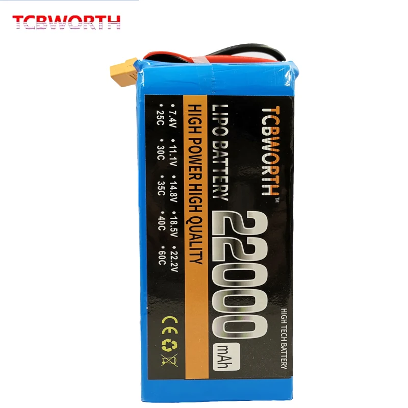 RC LiPo батарея 4S 14,8 V 22000mAh 25C для радиоуправляемый самолет, Квадрокоптер Вертолет Автомобильный Дрон лодка батареи LiPo 22Ah AKKU