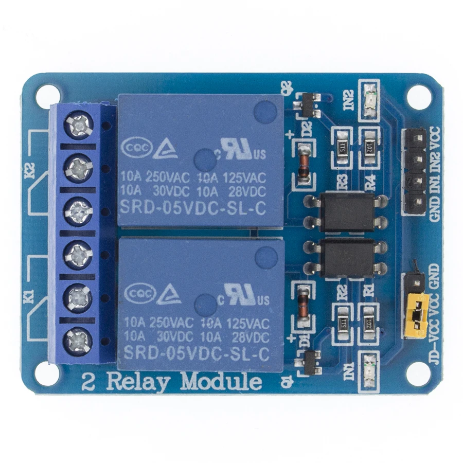 2 Channel 5V Relay Module Shield for Arduino ARM PIC AVR DSP SRD-05VDC-SL-C New 2 Channel 5V Relay Module Shield for Arduino ARM PIC AVR DSP SRD-05VDC-SL-C New