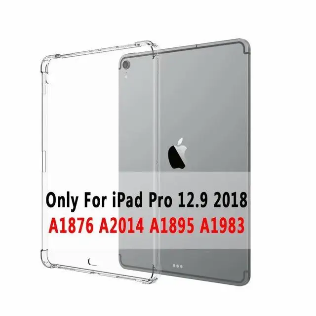 Прозрачный прямая сопротивление силиконовый чехол для Apple iPad 2/3/4 9,7 Air 1 2 5 6 iPad Pro 9,7 11 10,5 12,9 мини-платье на возраст 2, 3, 4, 5, 10,2 чехол - Цвет: For Pro 12.9 2018