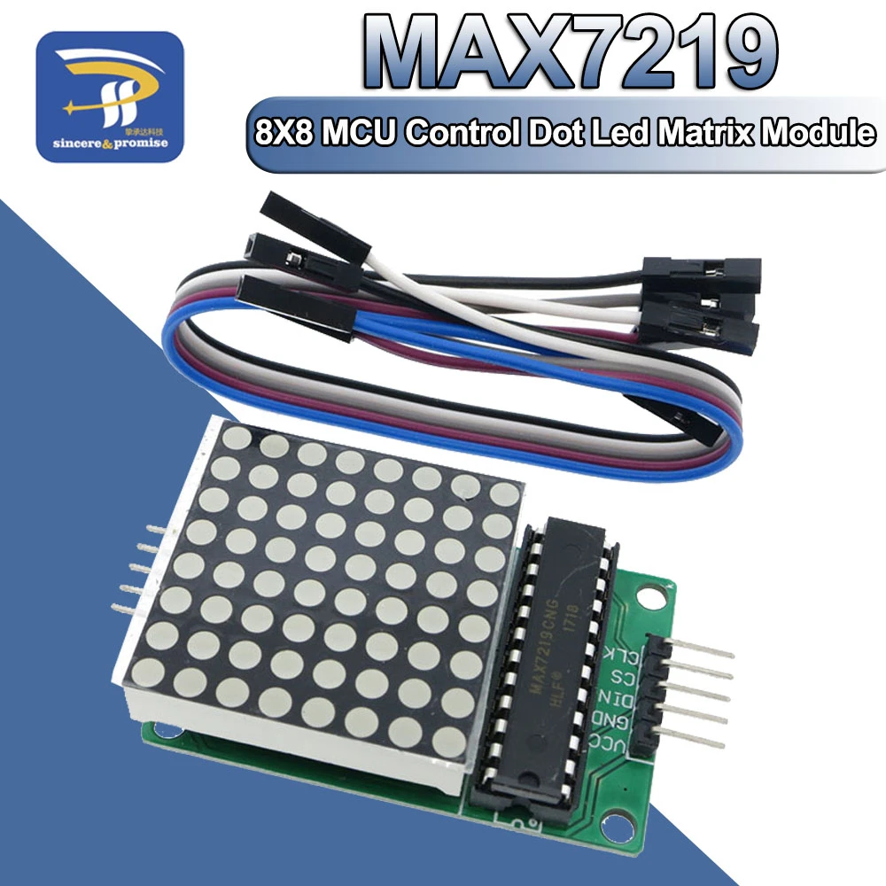 Module matrice de points Led MAX7219, contrôleur MCU contrôle affichage LED  8*8 pour Arduino 5V Module d'interface KIT de bricolage | AliExpress