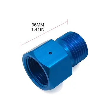 

Two-way CO2 Paintball Tank CGA 320 Thread Blue Adapter Convert for G1/2-14 Thread Valve