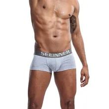 New Mens Underwear Solid Classic Men Underpants Cotton Short trunk Spandex Man Pants Comfort Elastic Man Boxers Hot