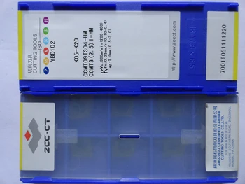 

10pc ZCC carbide insert CCMT09T304 -HM YBD102 CCMT09 CCMT turning tool inserts CCMT09T304-HM for medium cut of cast iron