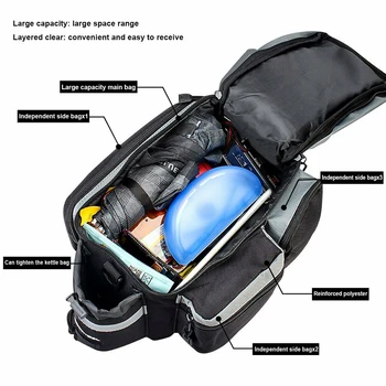 

High Quality Multifunctional Bicycle Shelf Bag Rear Seat Storage Trunk Bag Bike Rack Handbag