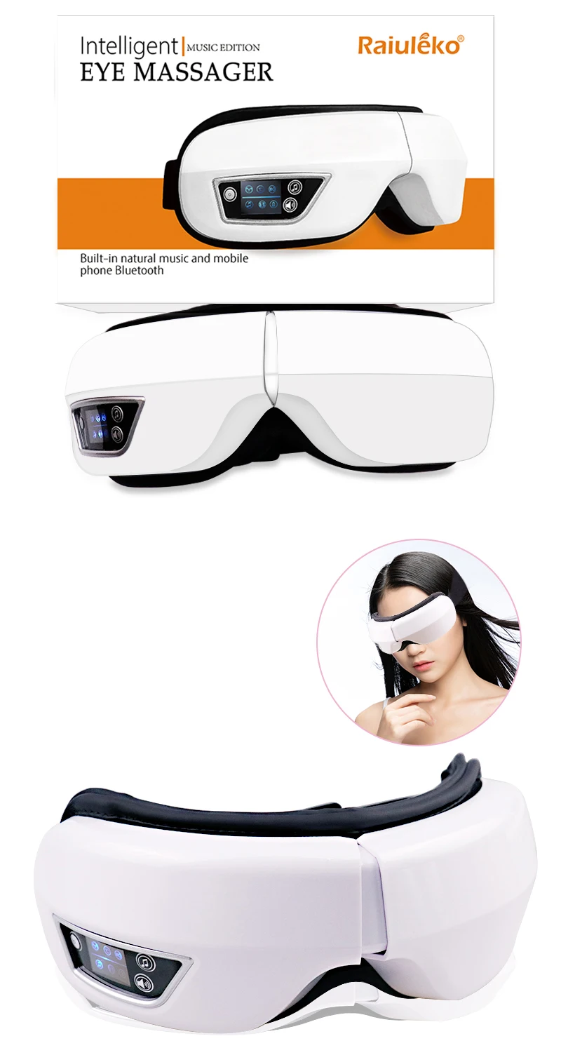 Электрический Вибрационный Bluetooth массажер для глаз прибор для ухода за глазами снятия усталости от морщин вибрационный массаж горячий компресс терапия очки