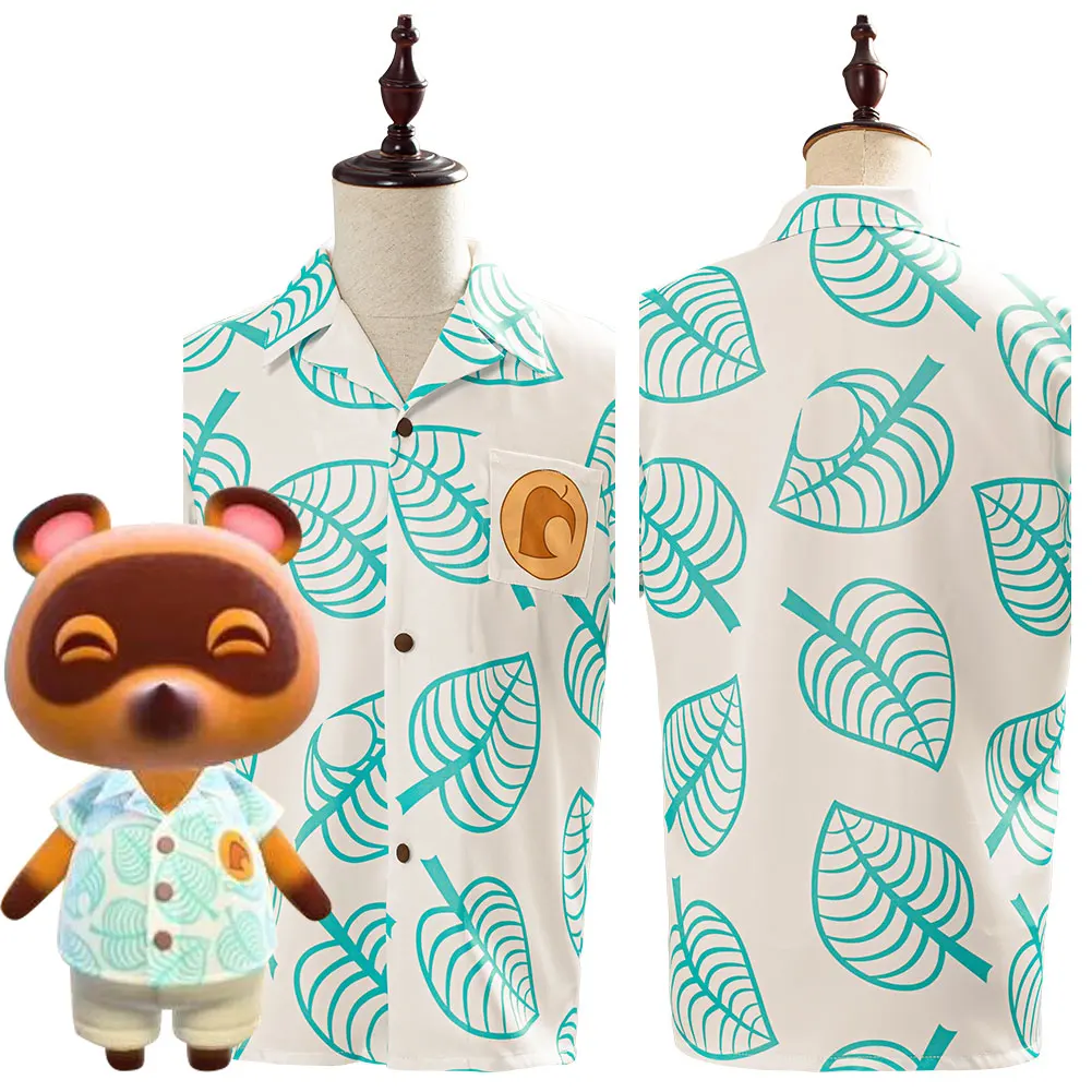 Adult Kids Child Animal Cosplay Crossing Tom Nook Shirt Cosplay Costume Halloween Uniform Suit Adult Kids Child Animal Cosplay Crossing Tom Nook Shirt Cosplay Costume Halloween Uniform Suit
