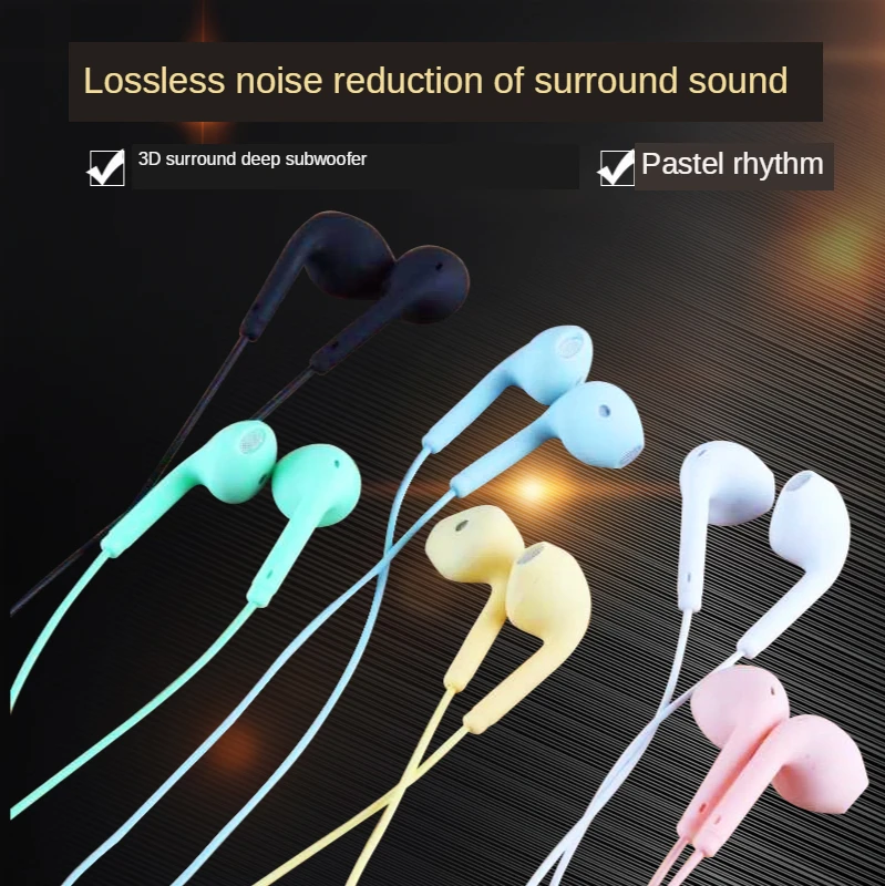 

Wired earphone wired control with microphone 3.5mm jack suitable for computer Android mobile phone in-ear earphone