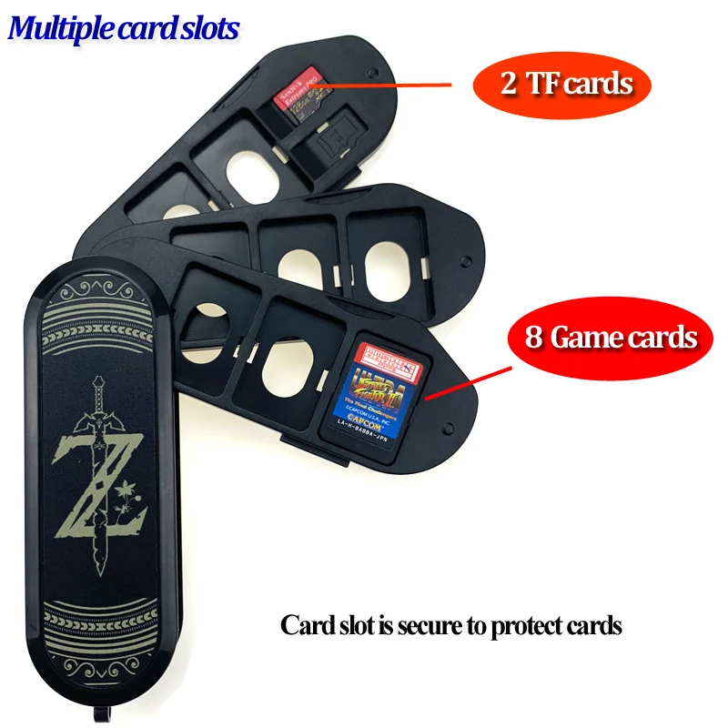 Новейший 10в1 футляр для игровых карт для Nintendo Switch Lite NS Joy-con консоль для хранения игр Micro SD Карты Премиум коробка сумка игровые аксессуары - Цвет: Zeldaa 10 in 1