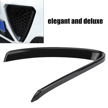 

Carbon Fiber V Shape Front Grille Frame Cover Trim for Alfa Romeo Giulia 2016-2018