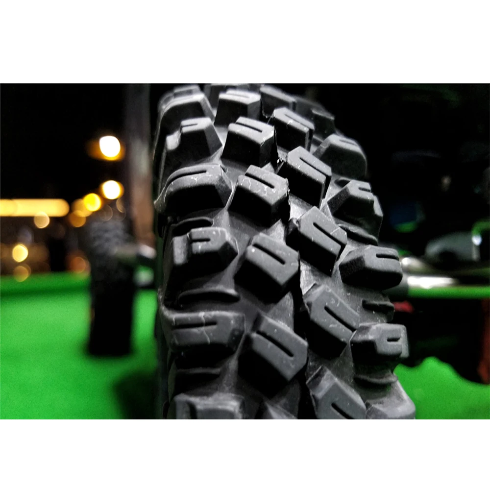 4 pièces 120MM 1.9 "RC voiture caoutchouc roue pneus BOOM RACING 106/113MM pneus pour 110 RC chenille axiale SCX10 Traxxas TRX-4 RC4wd D110