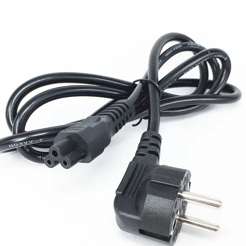 EU 유럽 AC 전원 코드 유로 IEC C5 클로버리프 전원 리드 연장 케이블 1.2m 1.5m 1.8m 노트북 노트북 컴퓨터용