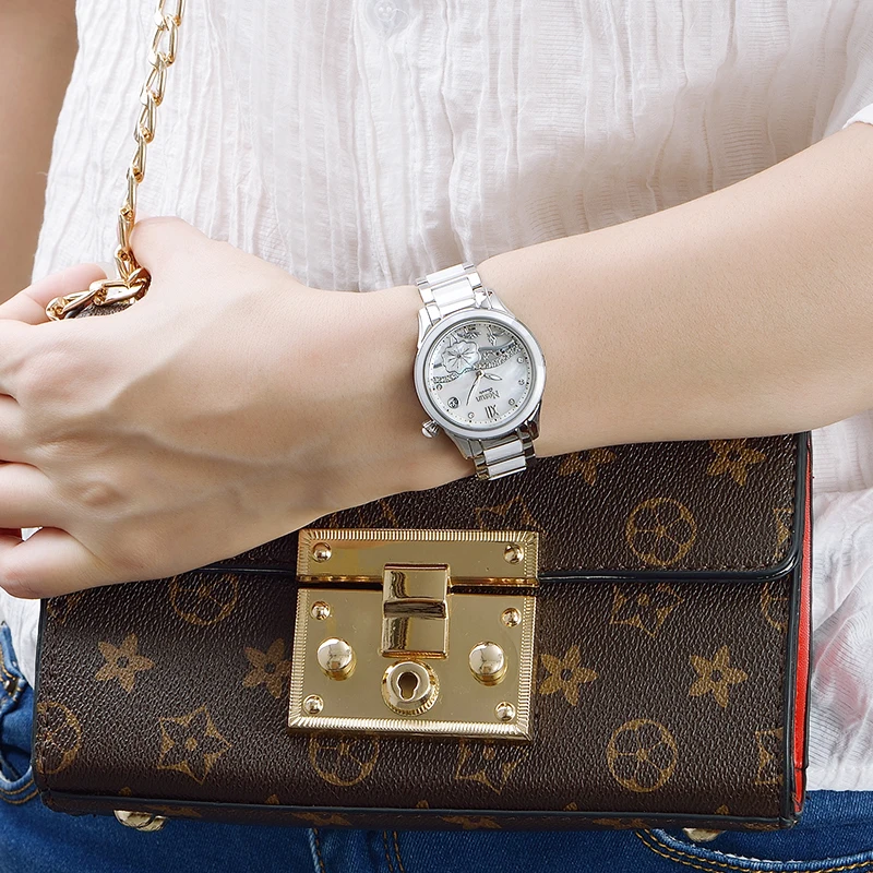 Швейцарские керамические часы для женщин Nesun Топ люксовый бренд Мода розовое золото женские наручные часы водонепроницаемые Relogio Masculino