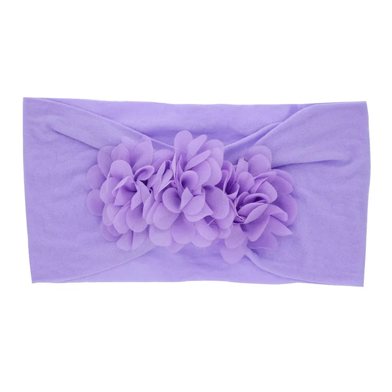 Elegant Big Bow Baby Headband - Solid Color Elastic Hair Accessory