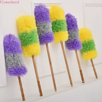 

Dust-free Duster Household Lint-free Fiber Feather Duster Can Be Bent Desktop Dust Cleaning Sweep Microfiber Cleaning Brush