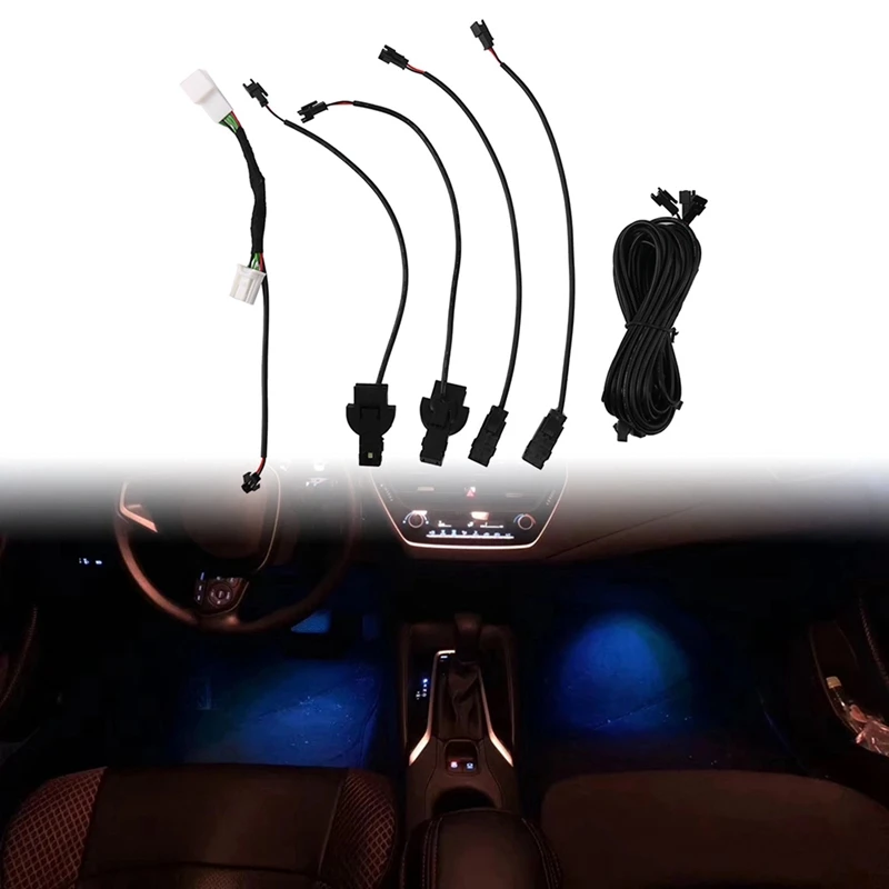 4Pcs LED Foot Light Ambient Light Decorative Light Special Atmosphere