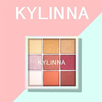

Portable 9 Colors Eye Shadow Highlight Face Eyeshadow Highlighter Powder Makeup Glitter Eyeshadow Makeup Pallete drop shipping