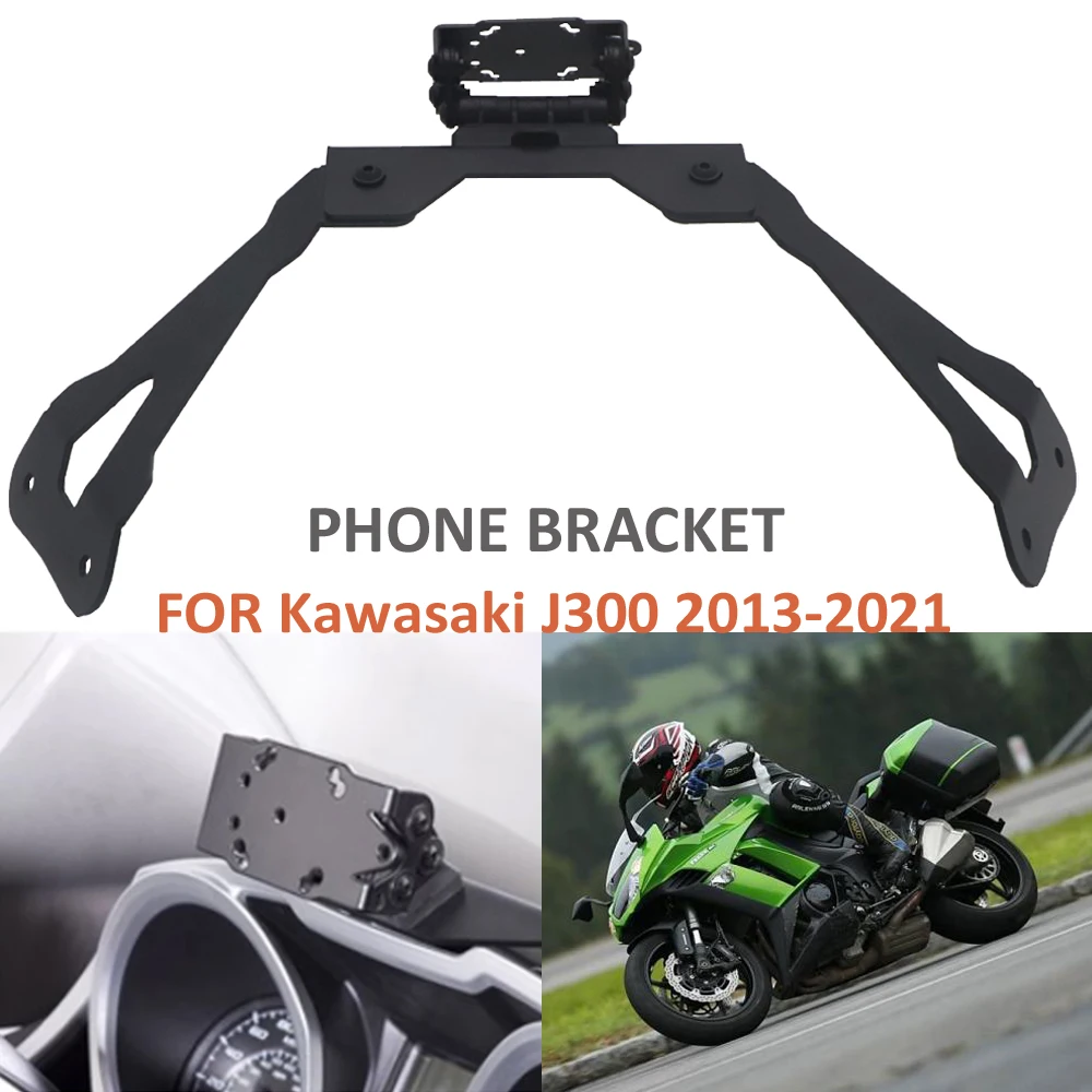 Moto Per Kawasaki J300 Smart Phone Navigazione Gps Piastra Staffa Adatta Kit Supporto J300 2013-2021 2014 2015 2016 2017 2018