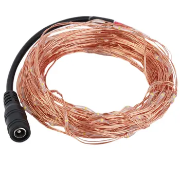 

10M/33Ft 100Led Copper Wire Xmas Wedding Party String Fairy Light Dc 12V String Lights Led Lights Room Decoration