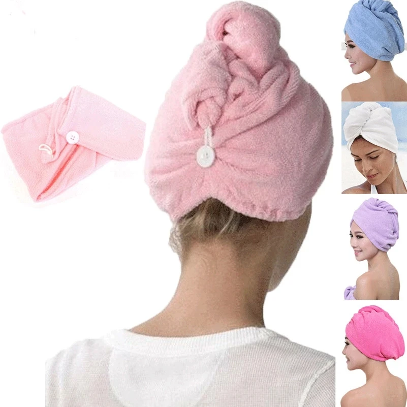 Dry Hair Cap Swimming Towel Rapid Drying Absorbent Turban Wrap Soft Shower Hat