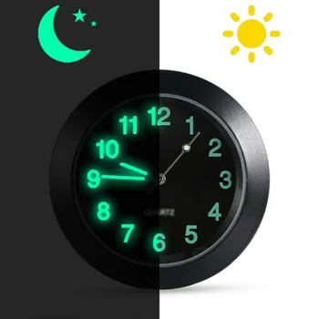 

Auto Car Clock Inner Accessories Black Chrome Metal Air Vent Watch Decor Clip