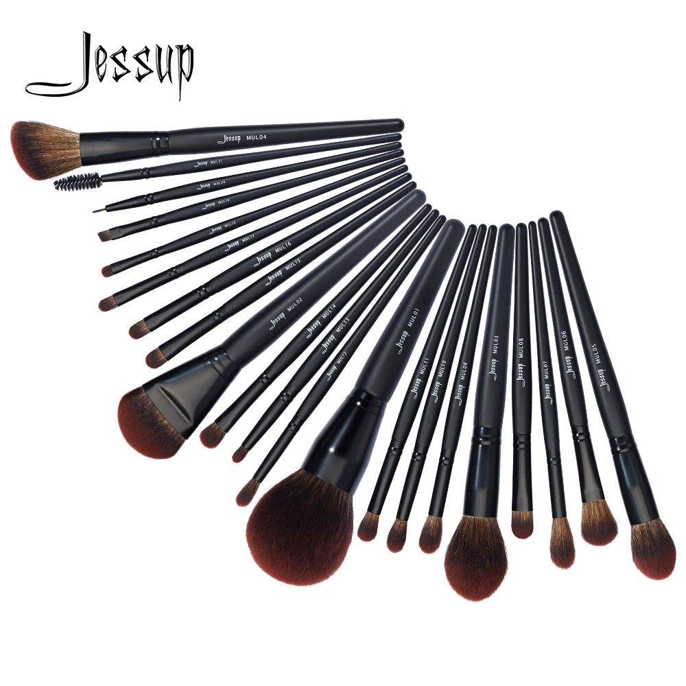 Набор кистей для макияжа Jessup Pinceaux Maquillage Face Eyes черная пудра консилер Crease Shader Liner 3 21