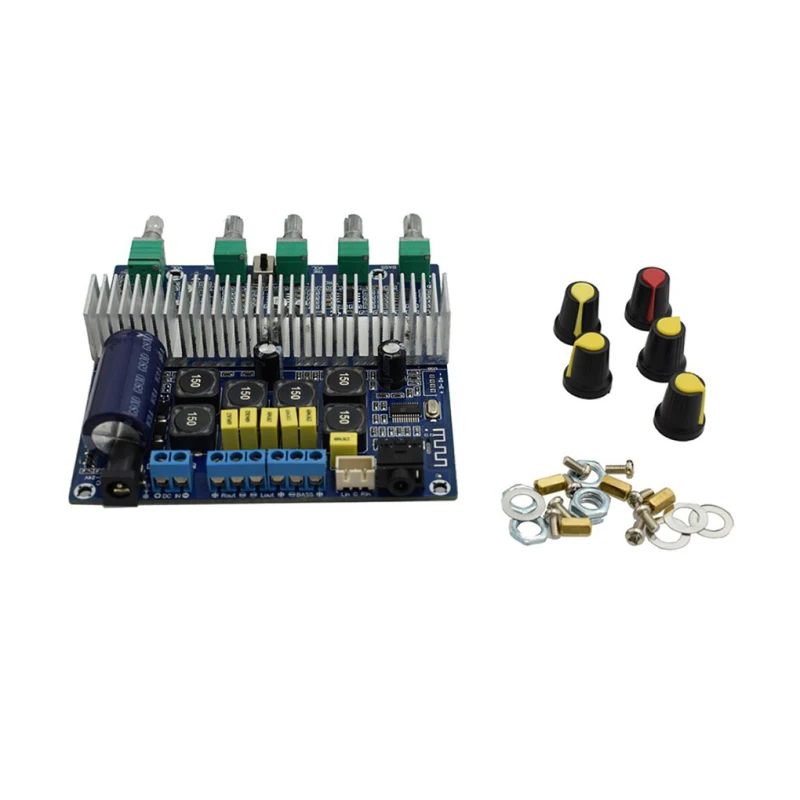 Bluetooth 5.0 High Power Audio Amplifier Board TPA3116  Audio Module 2.1 Sound Channel Bass Super Bass Digi Amp 50W*2+100W