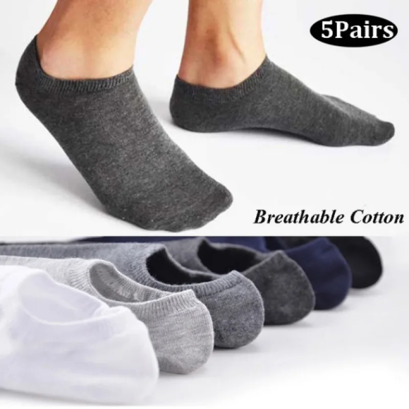 

Men's Magic Socks Silicone Non-slip Invisible Boat Socks Breathable Solid Color High Quality Wild Socks