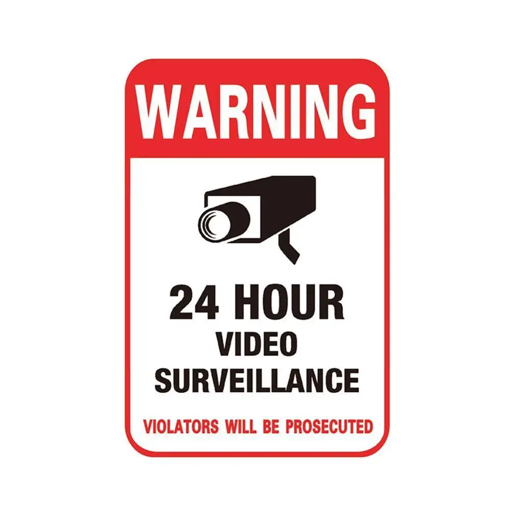 

NEW 10pcs/lot Waterproof Sunscreen PVC CCTV Video Surveillance Security Camera Alarm Sticker Warning Decal Signs