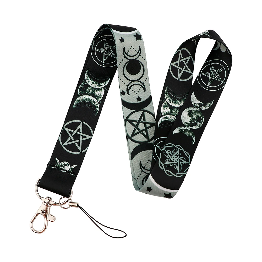 Chic Art-Inspired Lanyard with Badge Holder & Charm Accessories - Perfect