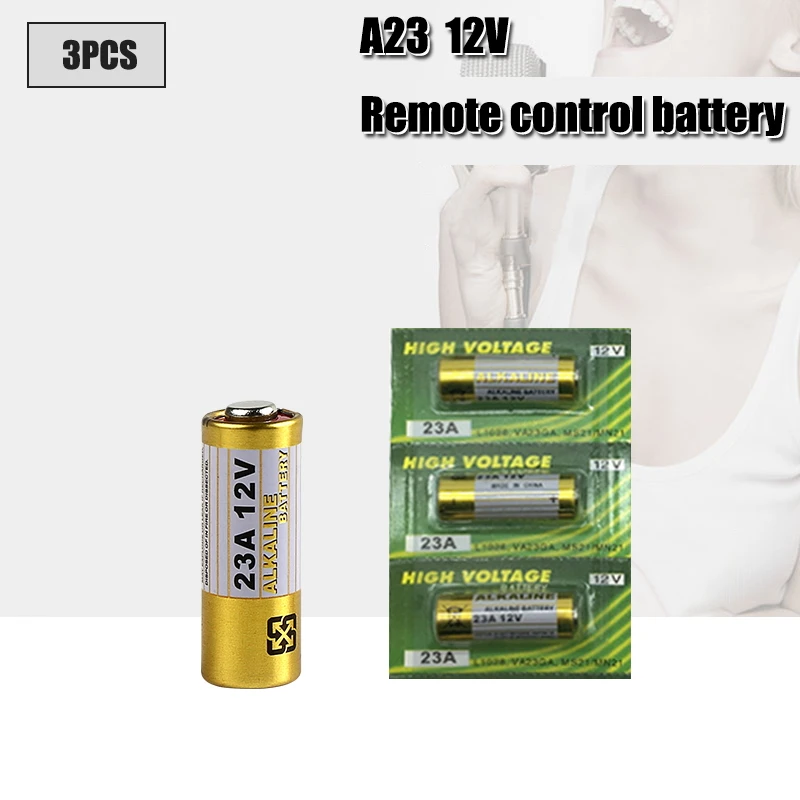 3pcs/pack 23a 12v Alarmremote Dry Alkaline Battery 21/23 23ga A23