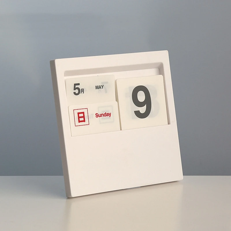 

Creative Insert Type Desktop Perpetual Calendar 100 Years Perpetual Calendar Desk Decoration