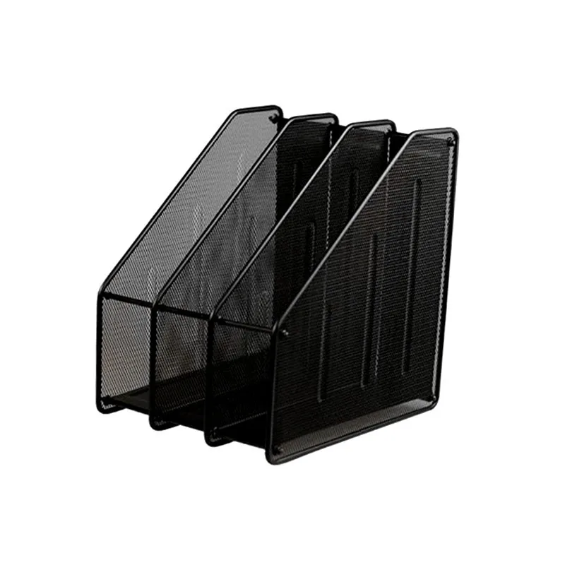 

Metal Mesh 3 Squares File Box Third Gear File Column A4 Archives Information Rack Office File Tray Wholesale