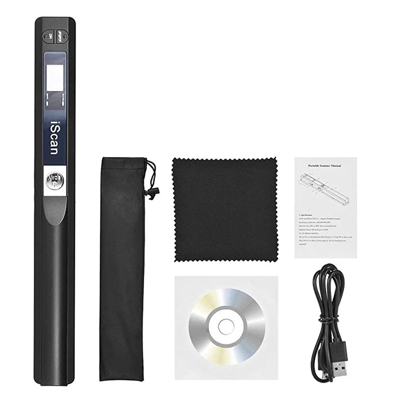 iScan Portable Handheld Scanner Photos Receipts A4 Document Scanner 900DPI for School Home Business Scan Support JPG/PDF Format - 6