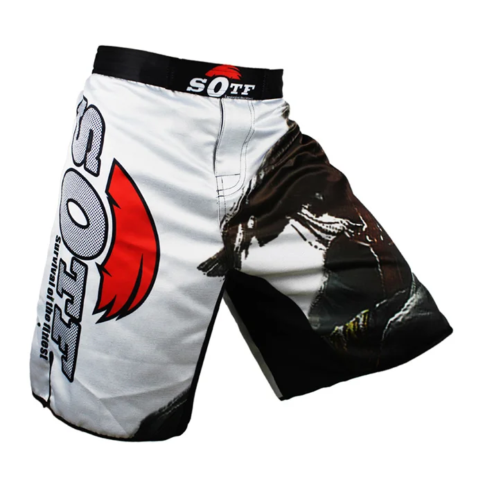 UFC BJJ ММА дышащие спортивные шорты для фитнеса персональные шорты PK Muay Thai Fist свободные беговые бои дешевые шорты WWF боксерские шорты - Цвет: Shorts-9