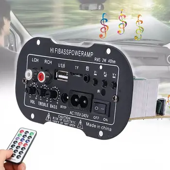 

Bass Auto Subwoofer Stereo Remote Control Power Amplifier Car Radio 2 Din Audio Amplifier Board Bluetooth Amplifier Board