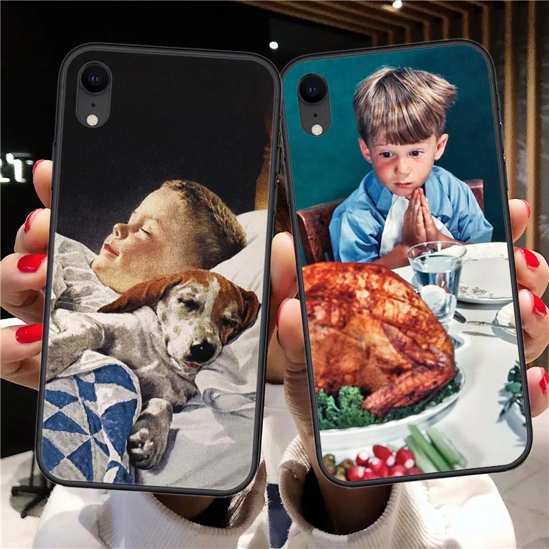 

Phone Case Cute Cartoon Illustration For iPhone X XS Max XR Soft Silicone Cover For iPhone 7 8 6 6s Plus SE 5 5S Case