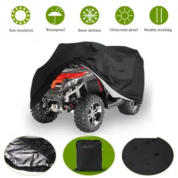 

190T Polyester Taffeta Waterproof Protection Car Cover ATV Rain Snow Quad Universal Heat Resistant Motorcycle Covers