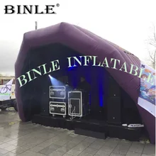 Средний размер 7x4x4 м фиолетовый надувной сценический чехол надувная сценическая крыша гигантский надувной шатер для концертного музыкального фестиваля
