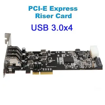 

PCI Extender 4 Port PCI-E To USB 3.0 HUB PCI Express Expansion Card Adapter 5 Gbps Speed For Desktop Expresscard USB 3.0 PCIe 4X