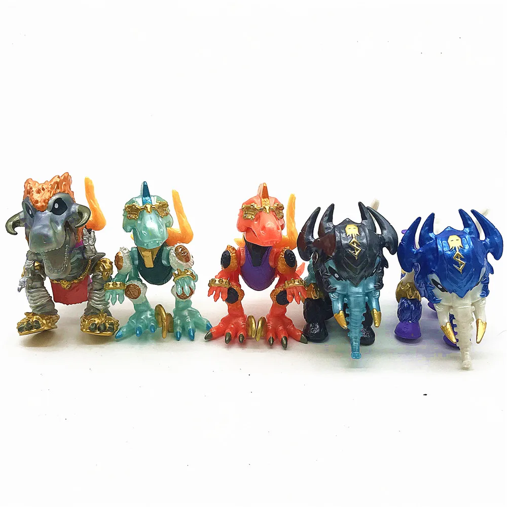 

5PCS Fire Ice Beast Dragon Mix Lot of 5pcs Gifts Toys Kids Action Figure