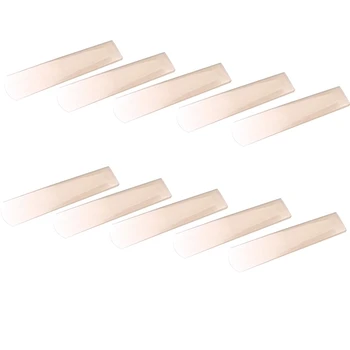

10 Pcs Alto Saxophone Reeds Professional Transparent White Resin Reeds for Alto Saxophone Strength Clarinet Reeds Part Accessori