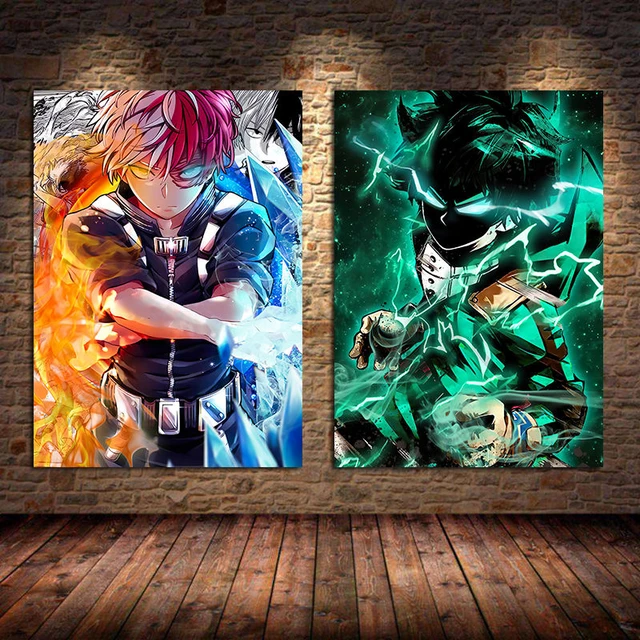 Japanese Anime My Hero Academia Poster Pictures Comics Wall Art